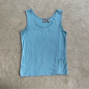 chico’s size 1 light blue tank top